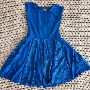 Weissman Navy Blue Dance Leotard Dress Costume